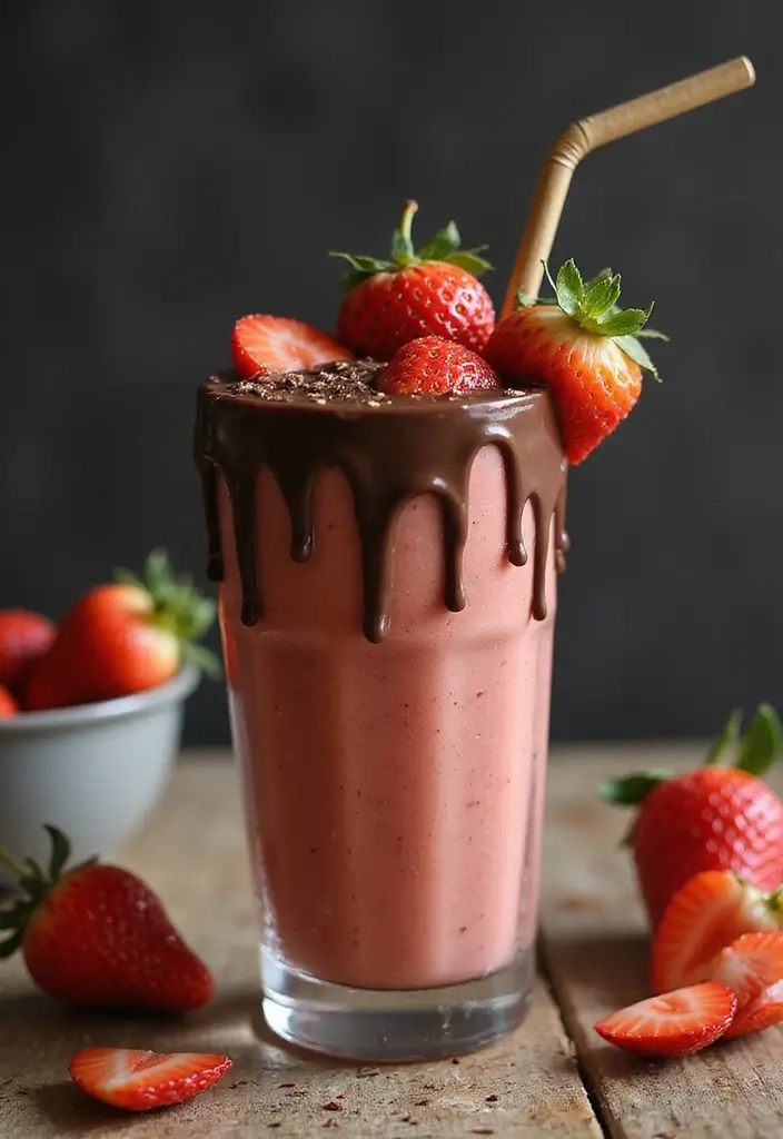 30+ Ice Cream Smoothie Recipes That Are Surprisingly Healthy 81 30+ Ice Cream Smoothie Recipes That Are Surprisingly Healthy - 13. Chocolate Covered Strawberry Smoothie