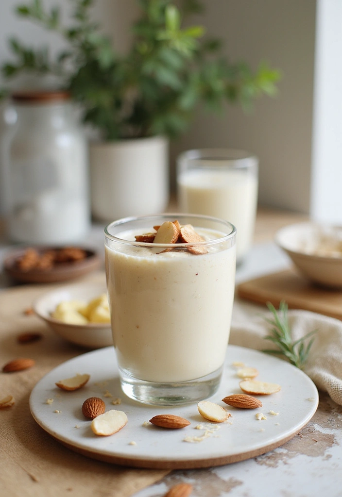 30+ Ice Cream Smoothie Recipes That Are Surprisingly Healthy 95 30+ Ice Cream Smoothie Recipes That Are Surprisingly Healthy - 15. Vanilla Almond Dream