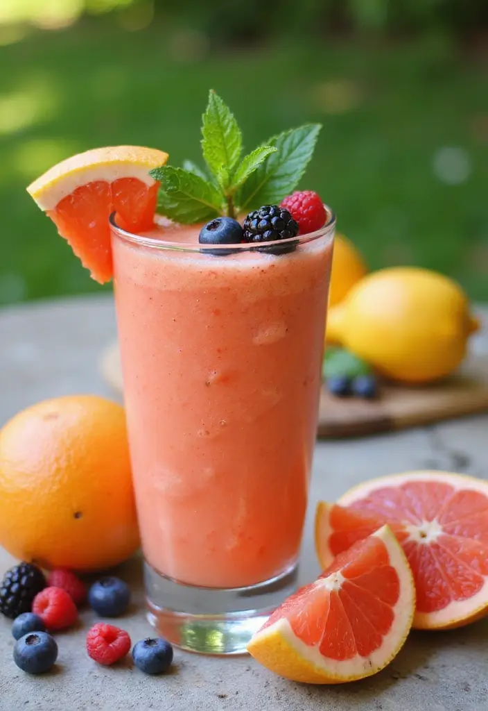 30+ Ice Cream Smoothie Recipes That Are Surprisingly Healthy 102 30+ Ice Cream Smoothie Recipes That Are Surprisingly Healthy - 16. Grapefruit Berry Burst