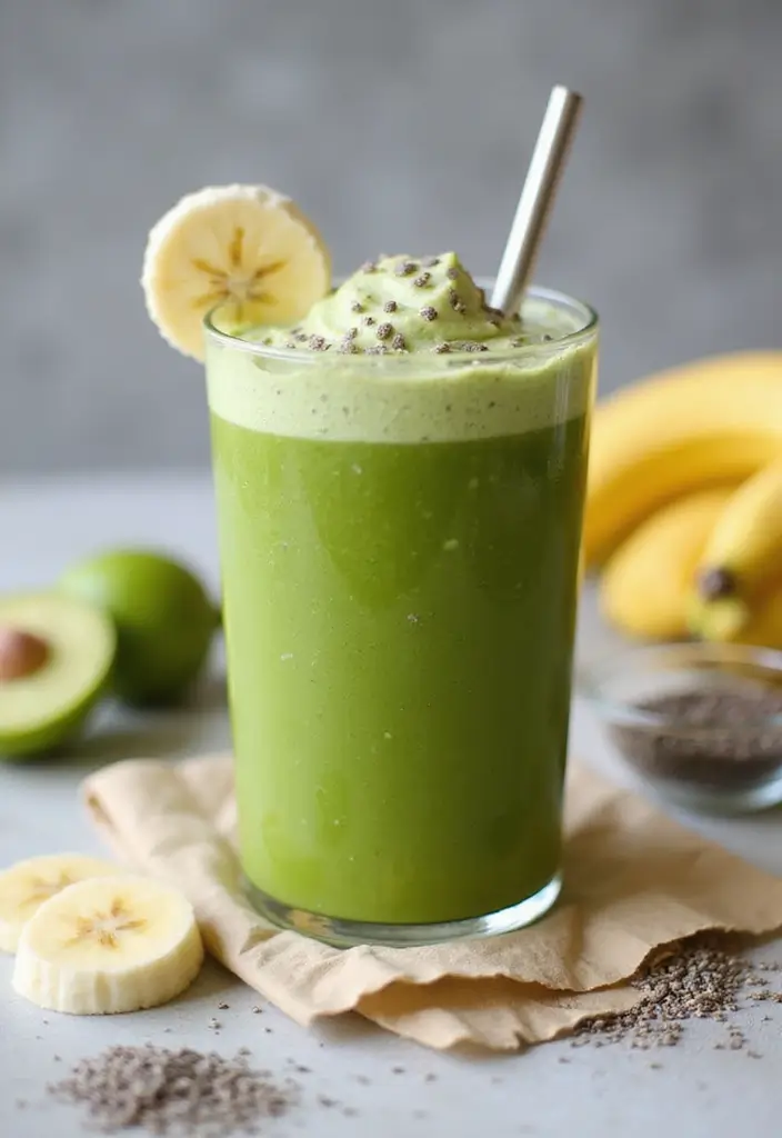 30+ Ice Cream Smoothie Recipes That Are Surprisingly Healthy 115 30+ Ice Cream Smoothie Recipes That Are Surprisingly Healthy - 19. Matcha Banana Smoothie