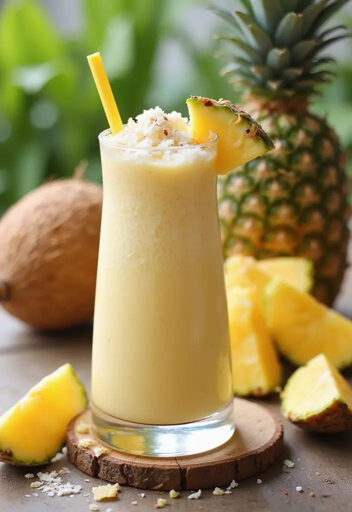 30+ Ice Cream Smoothie Recipes That Are Surprisingly Healthy 144 30+ Ice Cream Smoothie Recipes That Are Surprisingly Healthy - 24. Pina Colada Smoothie