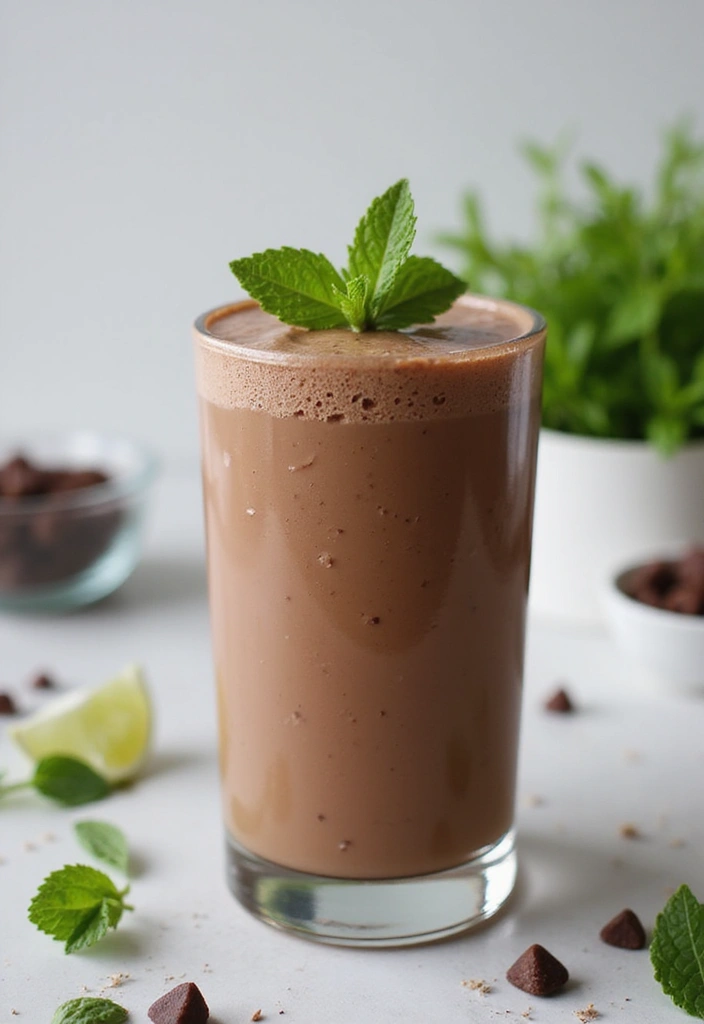 30+ Ice Cream Smoothie Recipes That Are Surprisingly Healthy 163 30+ Ice Cream Smoothie Recipes That Are Surprisingly Healthy - 27. Chocolate Mint Smoothie