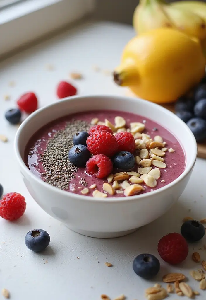 30+ Ice Cream Smoothie Recipes That Are Surprisingly Healthy 41 30+ Ice Cream Smoothie Recipes That Are Surprisingly Healthy - 7. Berry Chia Smoothie Bowl