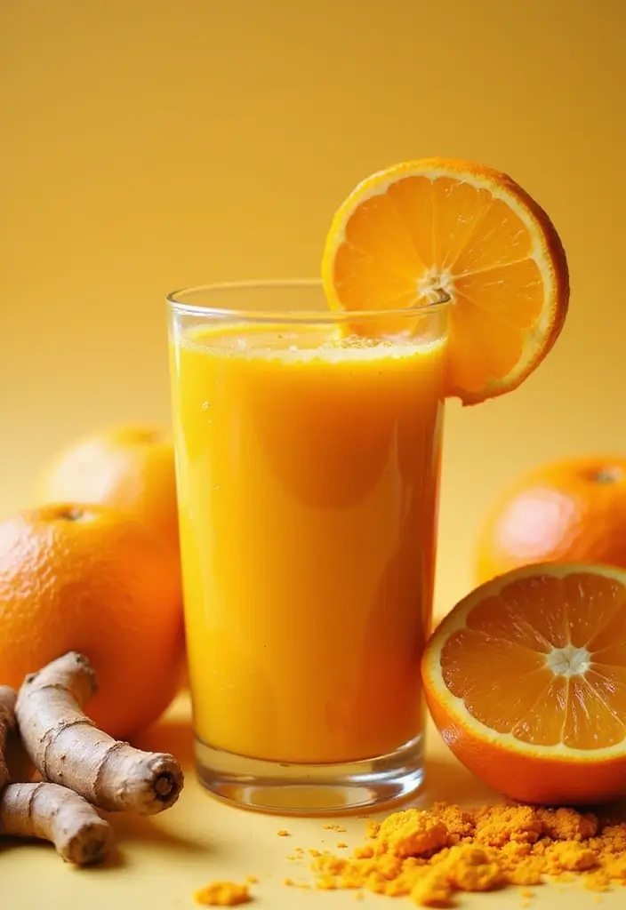 30+ Protein Smoothie Recipes without Banana for a Smooth Texture 163 30+ Protein Smoothie Recipes without Banana for a Smooth Texture - 26. Orange Turmeric Protein Smoothie