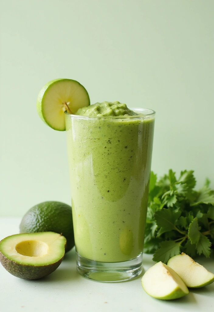 30+ Protein Smoothie Recipes without Banana for a Smooth Texture 16 30+ Protein Smoothie Recipes without Banana for a Smooth Texture - 3. Avocado Green Protein Smoothie