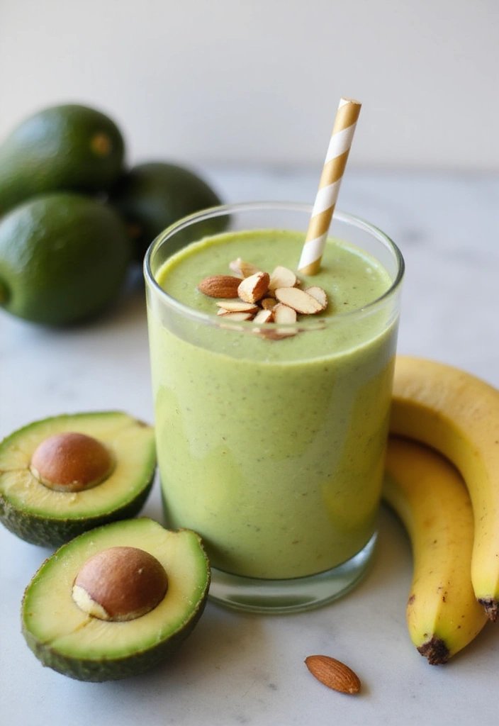 30+ Smoothie Recipes with Almond Milk for Dairy-Free Goodness 78 30+ Smoothie Recipes with Almond Milk for Dairy-Free Goodness - 12. Avocado Almond Smoothie