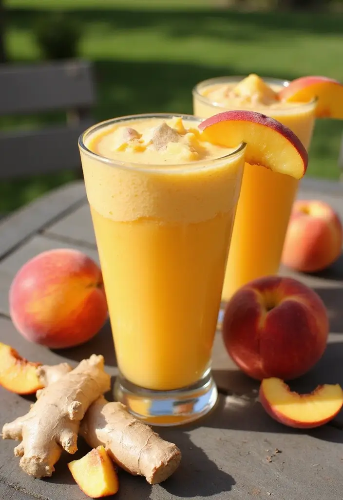 30+ Smoothie Recipes with Almond Milk for Dairy-Free Goodness 85 30+ Smoothie Recipes with Almond Milk for Dairy-Free Goodness - 13. Ginger Peach Almond Smoothie