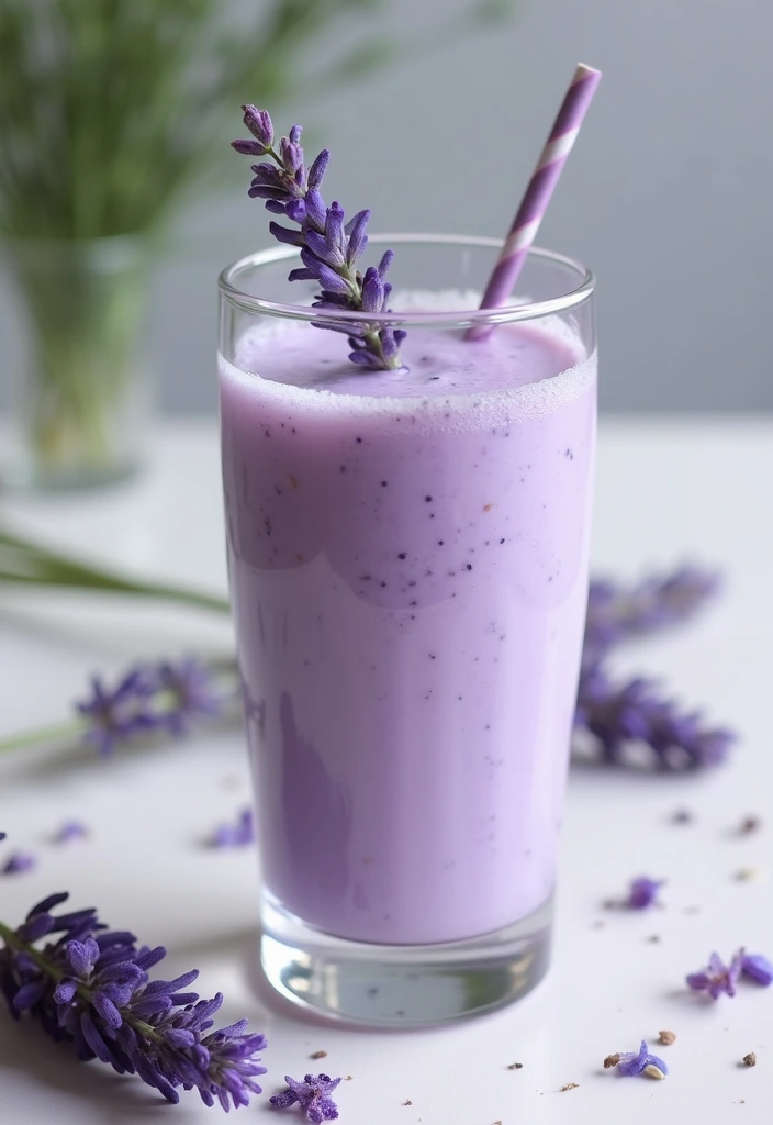 30+ Smoothie Recipes with Almond Milk for Dairy-Free Goodness 106 30+ Smoothie Recipes with Almond Milk for Dairy-Free Goodness - 16. Lavender Almond Smoothie