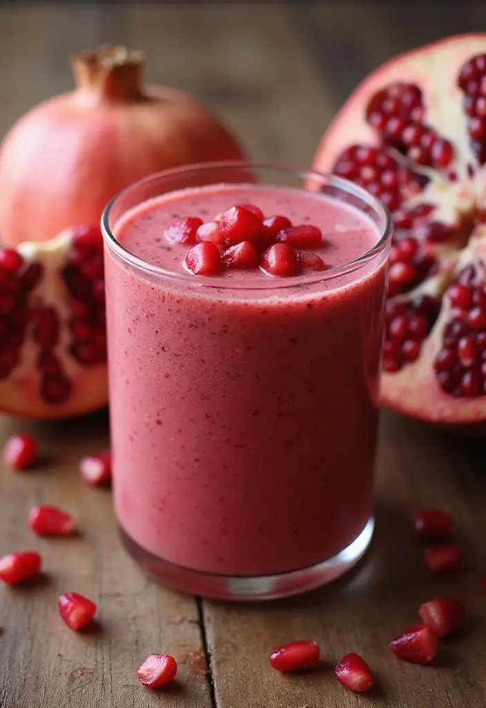 30+ Smoothie Recipes with Almond Milk for Dairy-Free Goodness 146 30+ Smoothie Recipes with Almond Milk for Dairy-Free Goodness - 22. Pomegranate Almond Smoothie