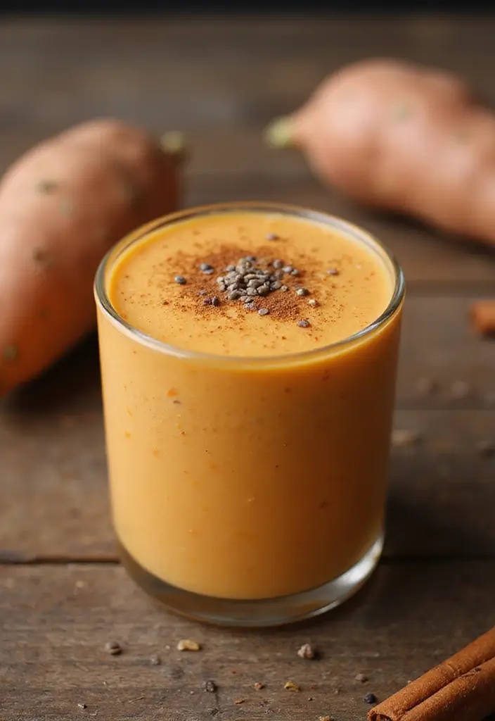 30+ Smoothie Recipes with Almond Milk for Dairy-Free Goodness 174 30+ Smoothie Recipes with Almond Milk for Dairy-Free Goodness - 26. Sweet Potato Almond Smoothie