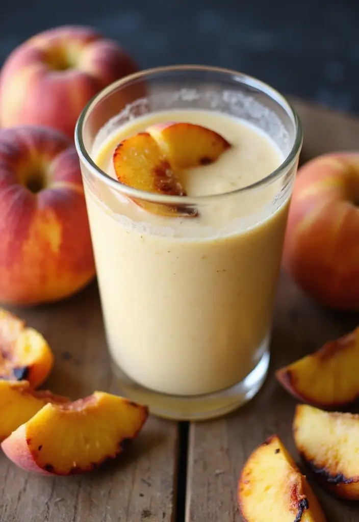 30+ Smoothie Recipes with Almond Milk for Dairy-Free Goodness 188 30+ Smoothie Recipes with Almond Milk for Dairy-Free Goodness - 28. Grilled Peach Almond Smoothie