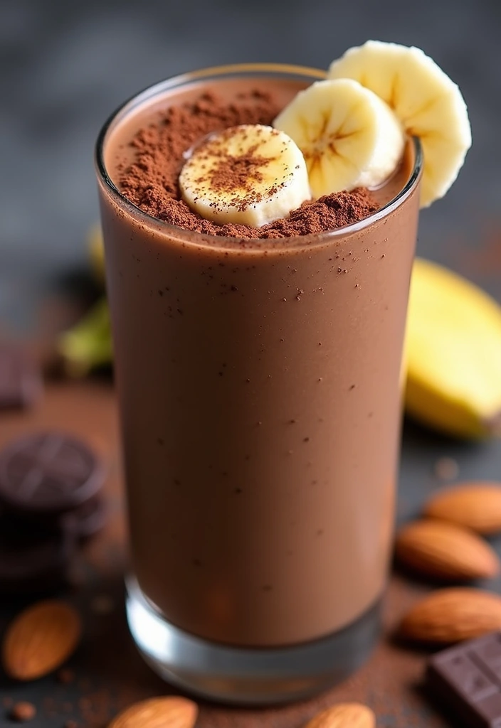 30+ Smoothie Recipes with Almond Milk for Dairy-Free Goodness 22 30+ Smoothie Recipes with Almond Milk for Dairy-Free Goodness - 4. Chocolate Almond Dream Smoothie