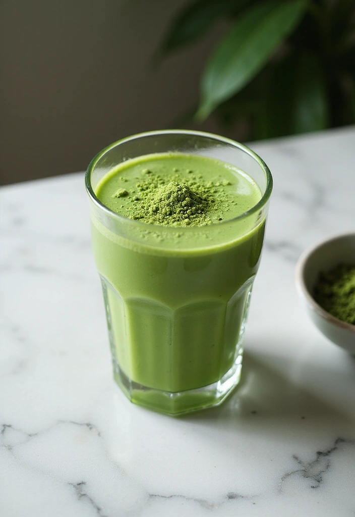 30+ Smoothie Recipes with Almond Milk for Dairy-Free Goodness 36 30+ Smoothie Recipes with Almond Milk for Dairy-Free Goodness - 6. Matcha Almond Smoothie