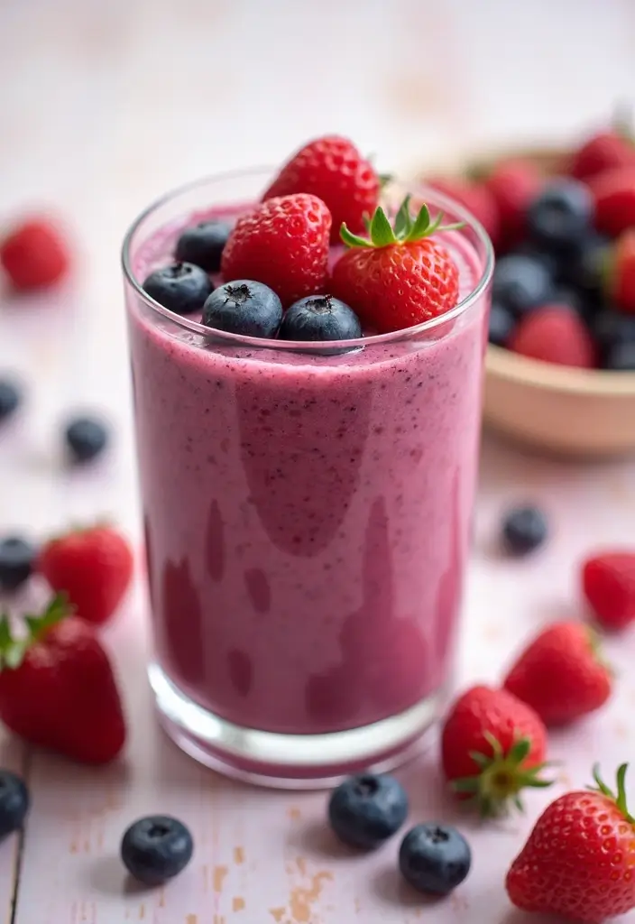 30+ Smoothie Recipes with Cottage Cheese for Extra Protein and Creaminess - 1. Berry Cottage Cheese Bliss