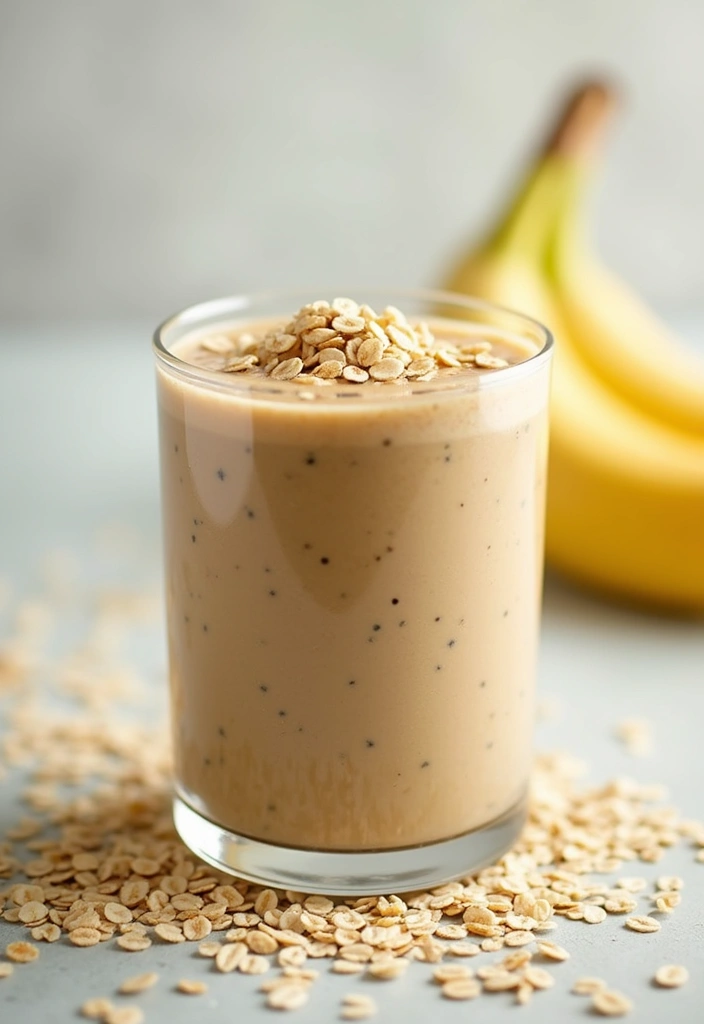 30+ Smoothie Recipes with Cottage Cheese for Extra Protein and Creaminess - 11. Morning Oats Smoothie