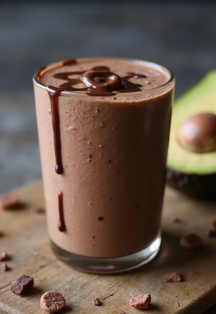 30+ Smoothie Recipes with Cottage Cheese for Extra Protein and Creaminess - 15. Chocolate Avocado Smoothie