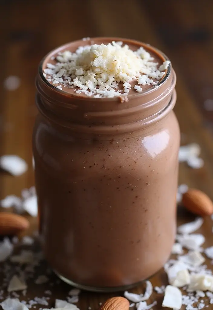 30+ Smoothie Recipes with Cottage Cheese for Extra Protein and Creaminess - 19. Almond Joy Smoothie