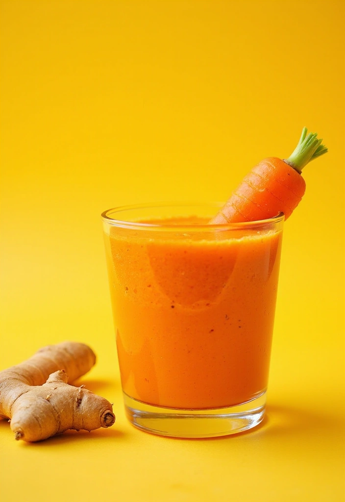 30+ Smoothie Recipes with Cottage Cheese for Extra Protein and Creaminess - 23. Carrot Ginger Smoothie