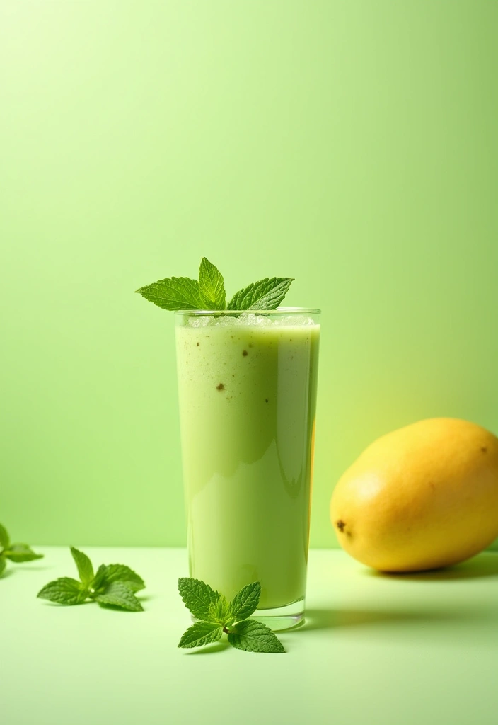 30+ Smoothie Recipes with Cottage Cheese for Extra Protein and Creaminess - 26. Honeydew Mint Smoothie