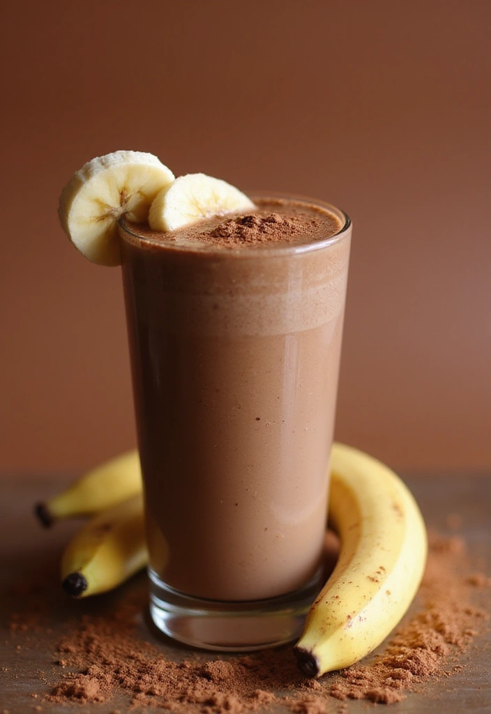 30+ Smoothie Recipes with Cottage Cheese for Extra Protein and Creaminess - 4. Chocolate Banana Dream