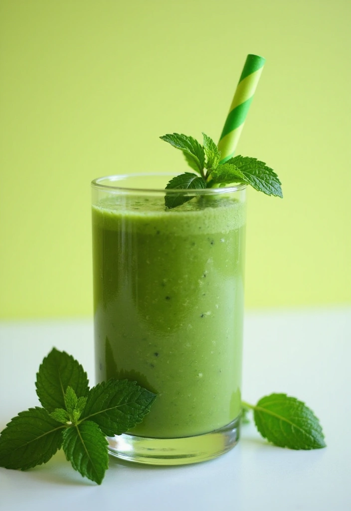 30+ Smoothie Recipes with Cottage Cheese for Extra Protein and Creaminess - 7. Avocado Mint Smoothie