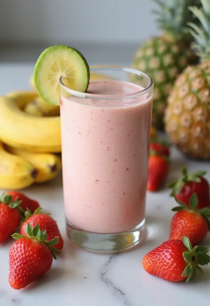 30+ Strawberry Banana Mango Smoothie Recipes for Tropical Flavor 65 30+ Strawberry Banana Mango Smoothie Recipes for Tropical Flavor - 11. Strawberry Banana Mango Smoothie with Avocado