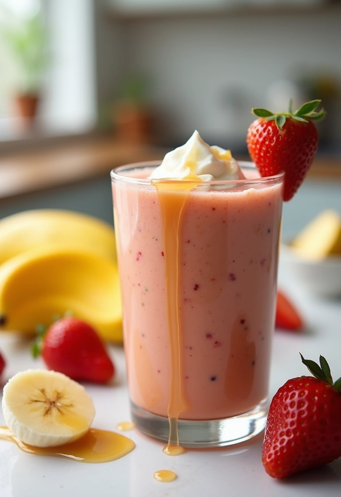 30+ Strawberry Banana Mango Smoothie Recipes for Tropical Flavor 103 30+ Strawberry Banana Mango Smoothie Recipes for Tropical Flavor - 17. Strawberry Banana Mango Smoothie with Yogurt and Honey