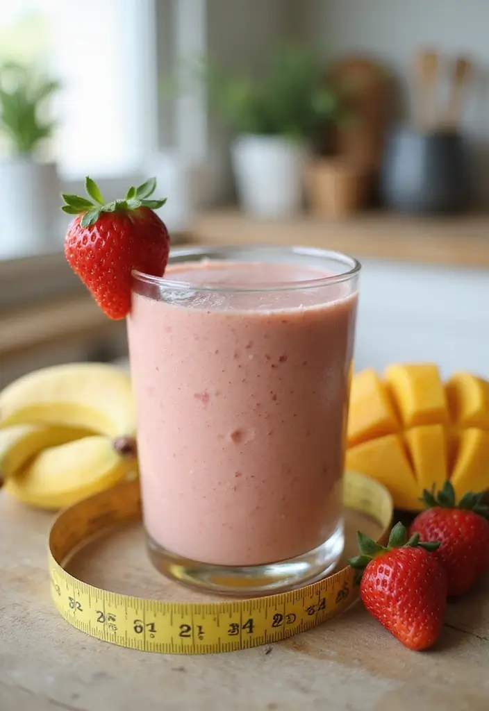 30+ Strawberry Banana Mango Smoothie Recipes for Tropical Flavor 124 30+ Strawberry Banana Mango Smoothie Recipes for Tropical Flavor - 20. Strawberry Banana Mango Smoothie for Weight Loss