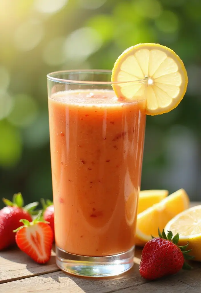 30+ Strawberry Banana Mango Smoothie Recipes for Tropical Flavor 162 30+ Strawberry Banana Mango Smoothie Recipes for Tropical Flavor - 26. Strawberry Banana Mango Smoothie with Lemon
